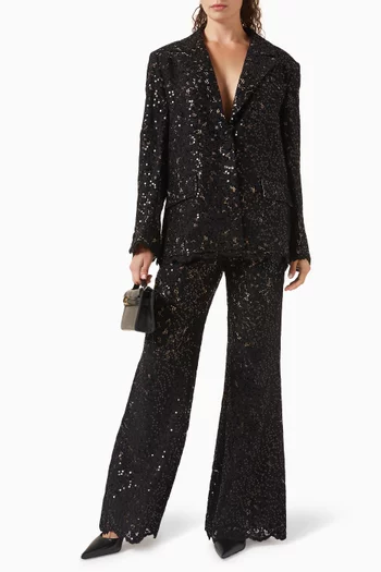 Willa Boyfriend Blazer in Lace