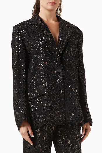 Willa Boyfriend Blazer in Lace