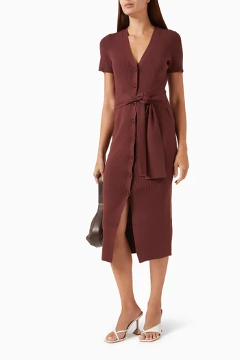 Agnes Cardigan Dress in Rayon Blend