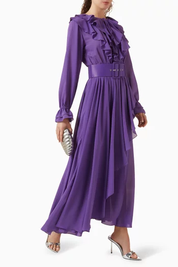 Petra Ruffle Midi Dress