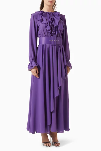 Petra Ruffle Midi Dress