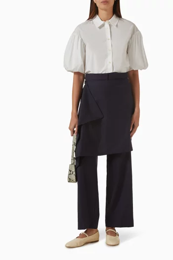 بنطال صوف بنمط تنورة