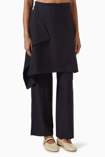 بنطال صوف بنمط تنورة