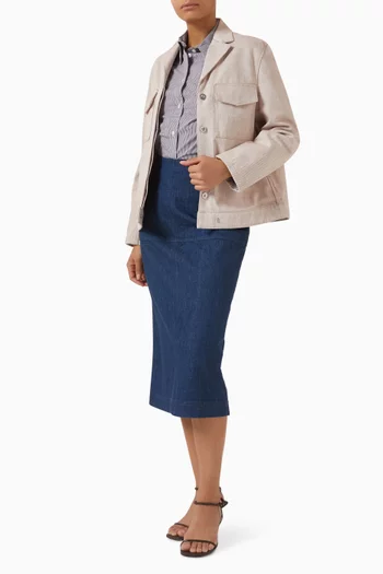 Utility Jacket in Organic Cotton Denim