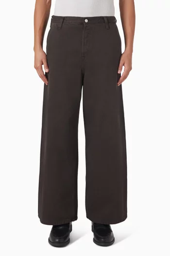 بنطال جينز بقصة ساق واسعة دينم