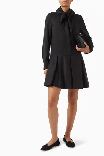 Scarf Drop-waist Mini Dress in Lyocell