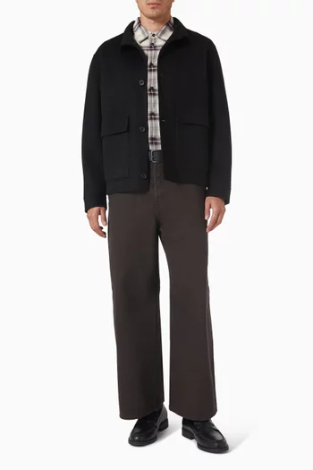 جاكيت مزيج صوف بوجهين