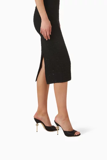 حذاء فيولا مفتوح من الخلف بكعب 105‏ مم ستان