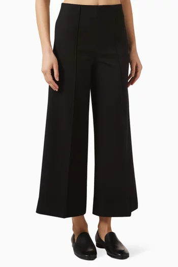 Irina Wide-leg Culotte Pants in Viscose Blend