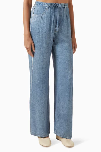 بنطال ميرامار بقصة مريحة رايون