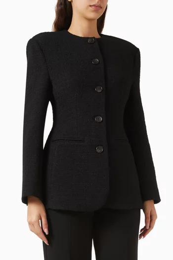 Carol Fitted Blazer in Wool