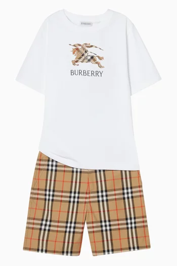 تي شيرت سيدار بشعار الماركة قطن