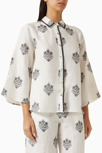 قميص ماغنوليا كتان