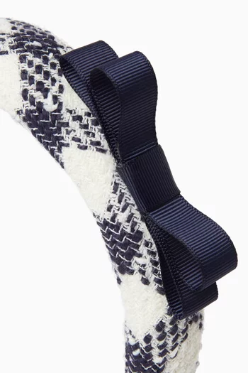 طوق رأس بنقشة مربعات بوكليه