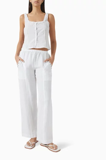 Angle Pocket Pants in Linen