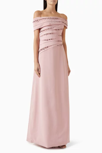 Nadine Gown in Crepe