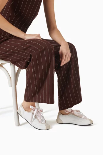 Tennis Low-top Sneakers in Silk