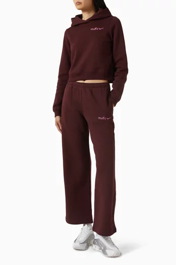 كنزة فينكس بغطاء رأس بقصة قصيرة صوف من تشكيلة الملابس الرياضية