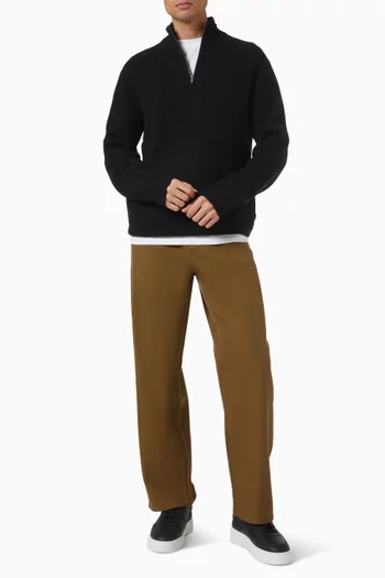 Eduard Half-zip Sweater in Merino Wool
