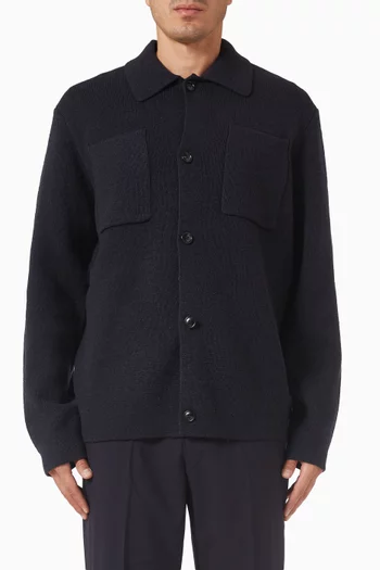Fischer Milano Knit Overshirt in Wool