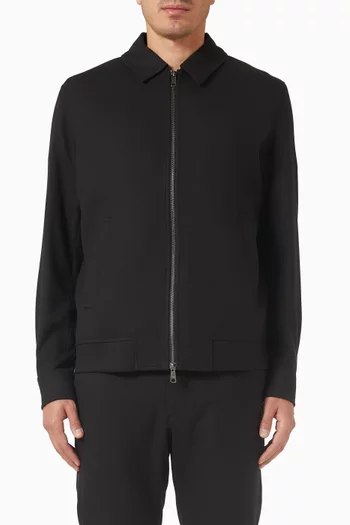 جاكيت كومو كوتش قماش بنقشة هيرنج بون