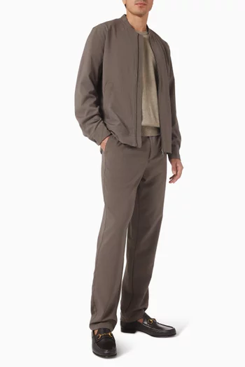 جاكيت بومبر كومو ريج تويل خفيف