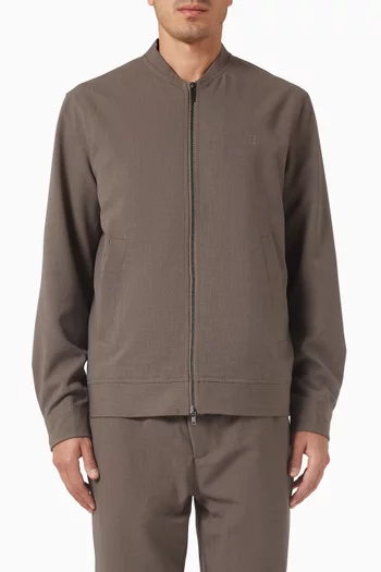 جاكيت بومبر كومو ريج تويل خفيف