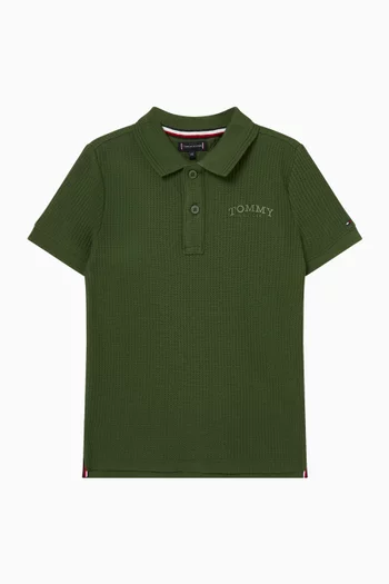 Textured Polo T-shirt