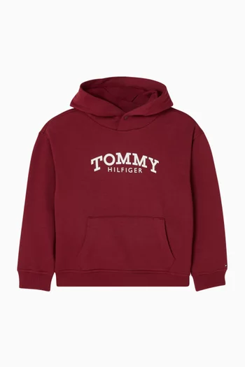 Monotype Print Hoodie in Cotton-blend