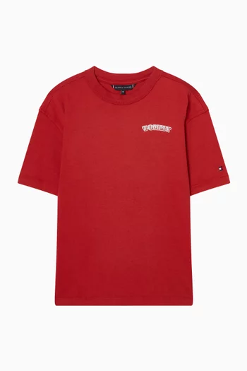 تي شيرت بطبعة ثلاثية الأبعاد قطن جيرسيه