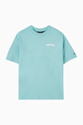 تي شيرت بطبعة ثلاثية الأبعاد قطن جيرسيه