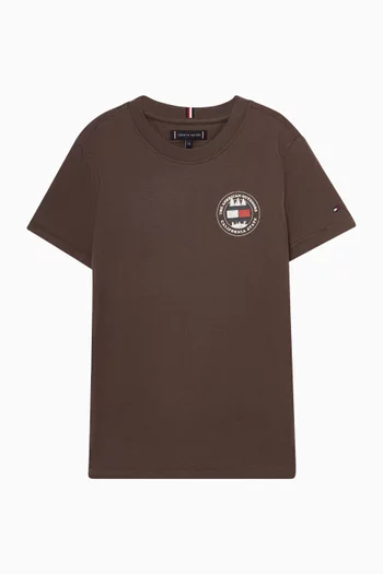 Circle Graphic-print T-shirt in Cotton