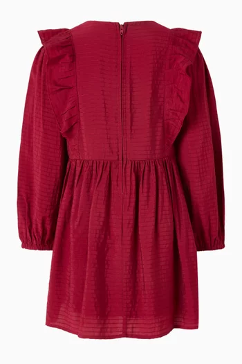 فستان كشكش بتصميم حرف A‏