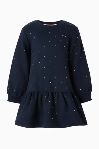 فستان واسع بحلي 