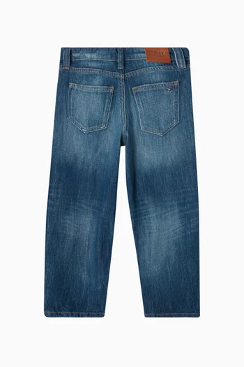 Barrel-leg Jeans in Denim