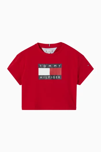 Heritage Flag-print T-shirt in Cotton