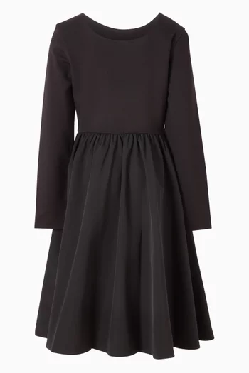 Flared Long Sleeve Dress