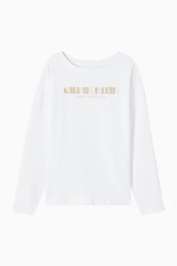 Long-sleeve T-shirt in Cotton