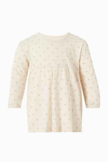 CK Printed Dress & Bloomers in Cotton