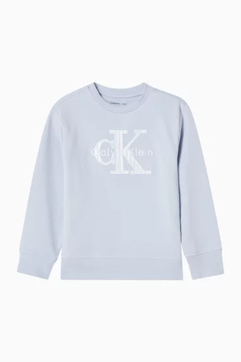 Monologo Sweatshirt in Cotton