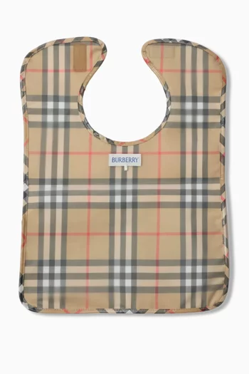 Check Bib in Coated Cotton