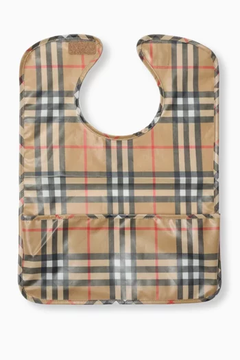 Check Bib in Coated Cotton