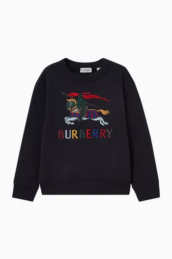 EKD-print Sweatshirt in Cotton-fleece