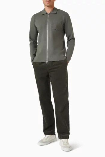 Guna Zip Sweater in Knit