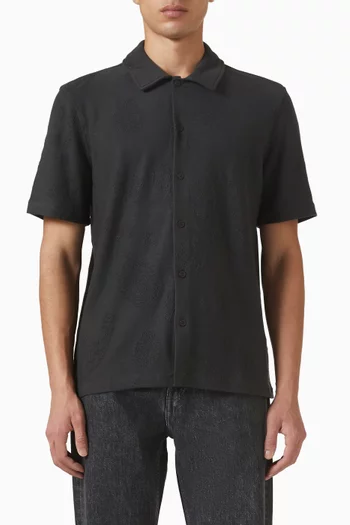 Sakvist Jacquard Shirt in Cotton-blend