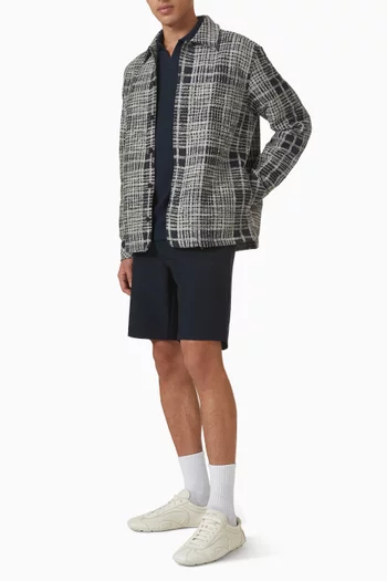 Sacastor Check Overshirt in Knit