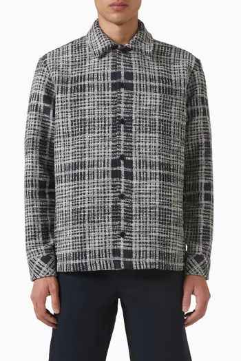 Sacastor Check Overshirt in Knit