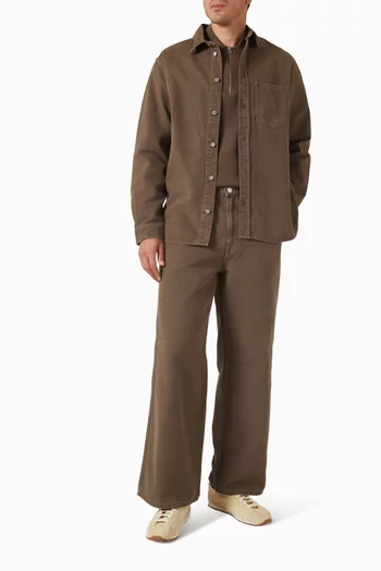 بنطال سابروس بقصة ساق واسعة دينم