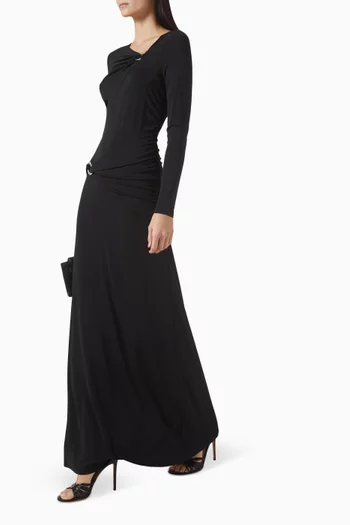 Viela O-Ring Maxi Dress in Jersey
