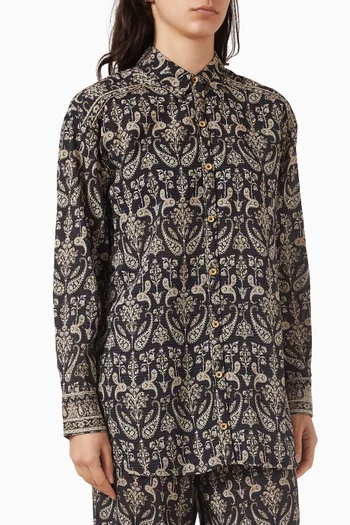 Lloyd Paisley Button-down Shirt in Cotton-blend